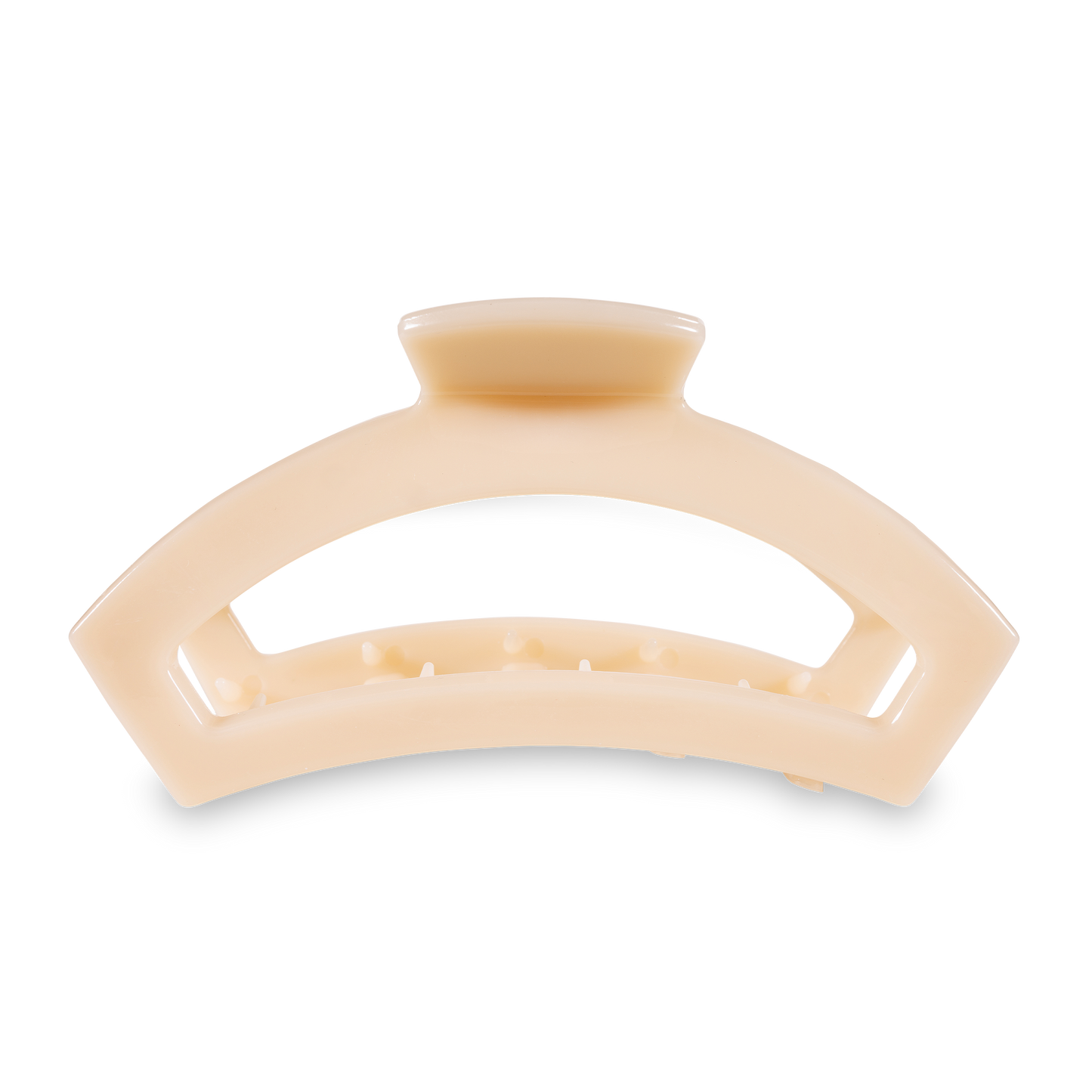 Teleties Open Hair Clip Large - Almond Beige