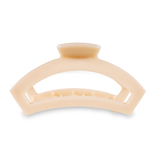 Teleties Open Hair Clip Large - Almond Beige
