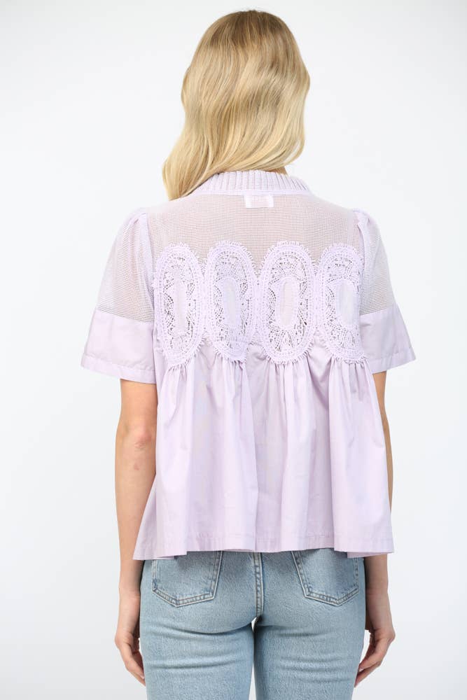 Mesh Appliqué Top