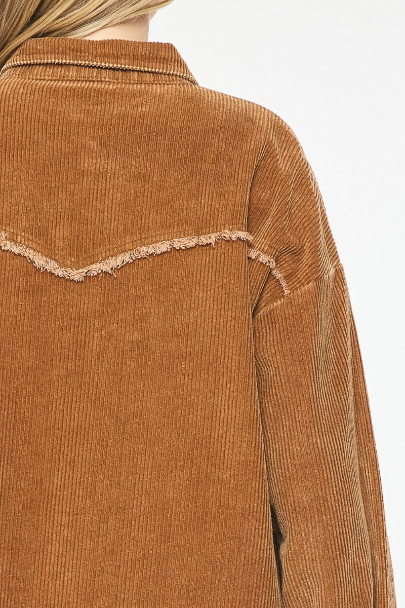 Corduroy Button Up Jacket