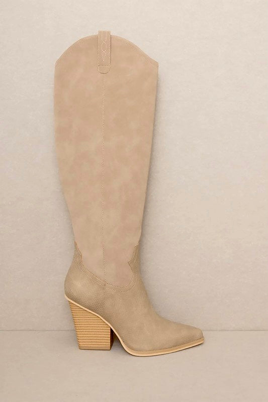 Knee High Western Style Boots
