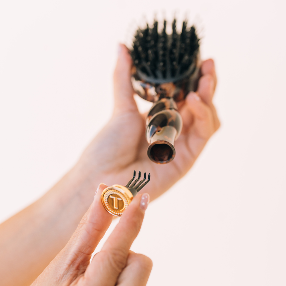Teleties Mini Boar Brush - Tortoise