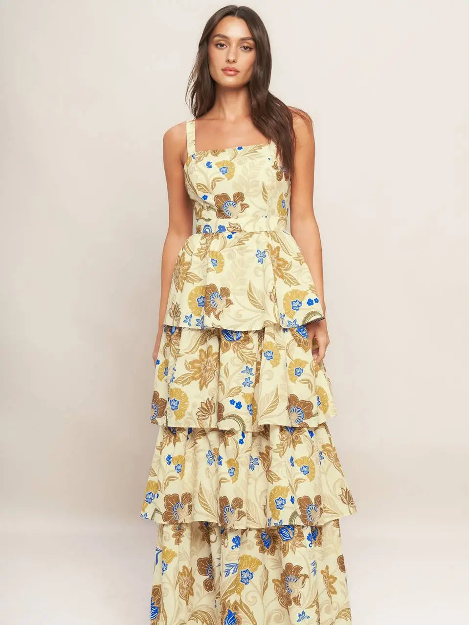 Printed Woven Maxi Dress