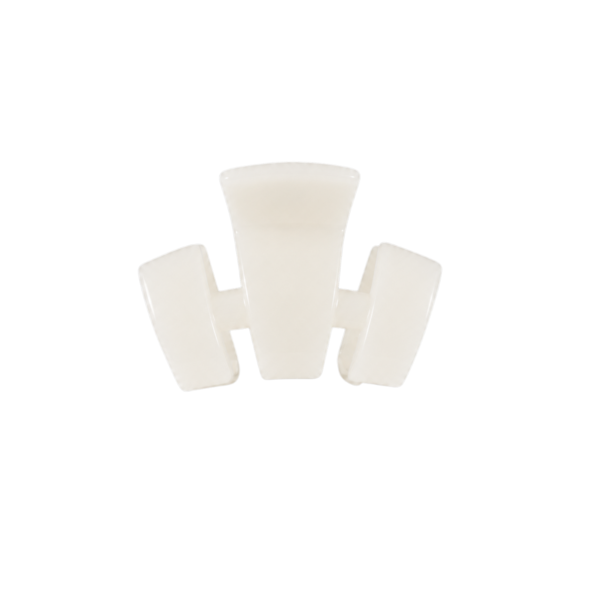 Teleties Classic Claw Clip Petite - Coconut White