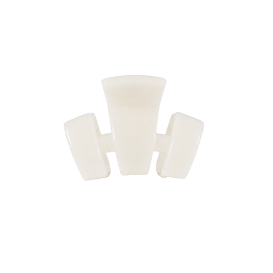 Teleties Classic Claw Clip Petite - Coconut White