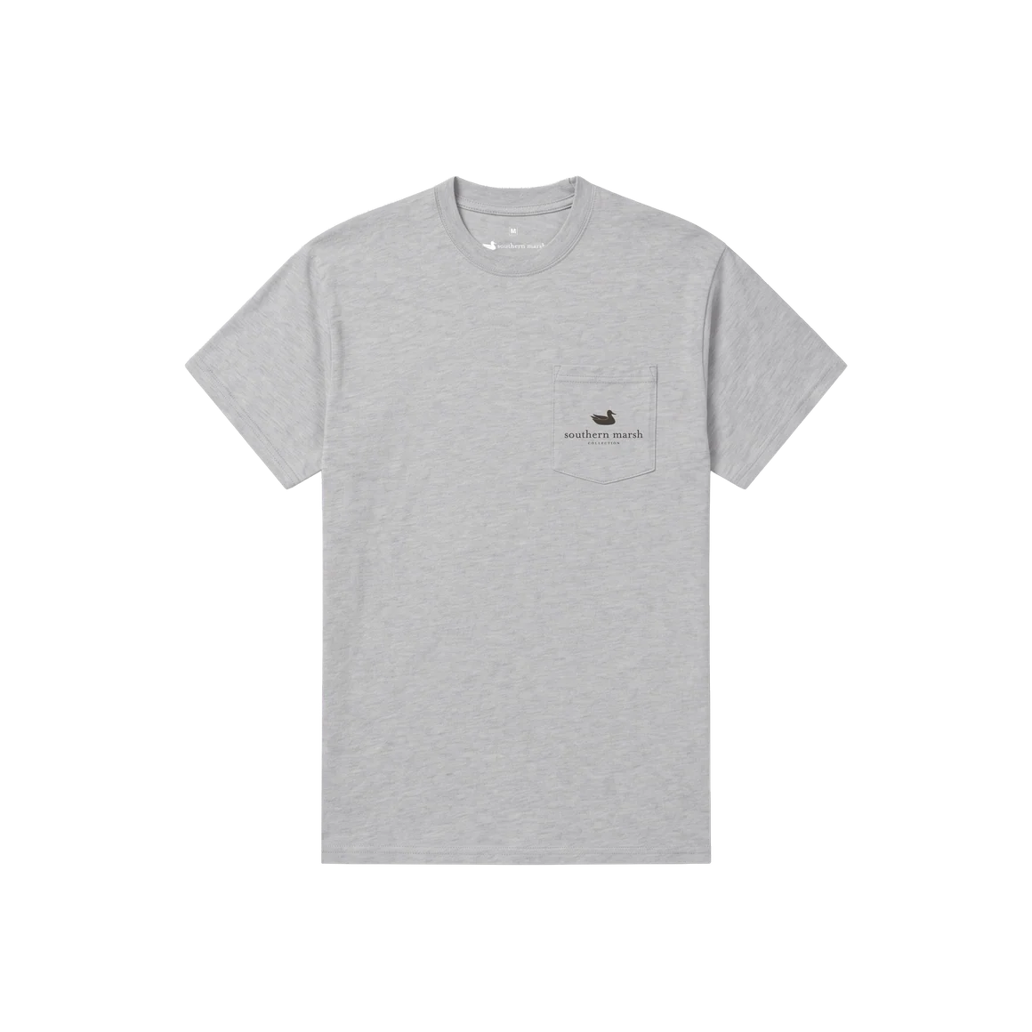Southern Marsh SEAWASH™ Tee-Branding-Camo Shield-Lt Gray