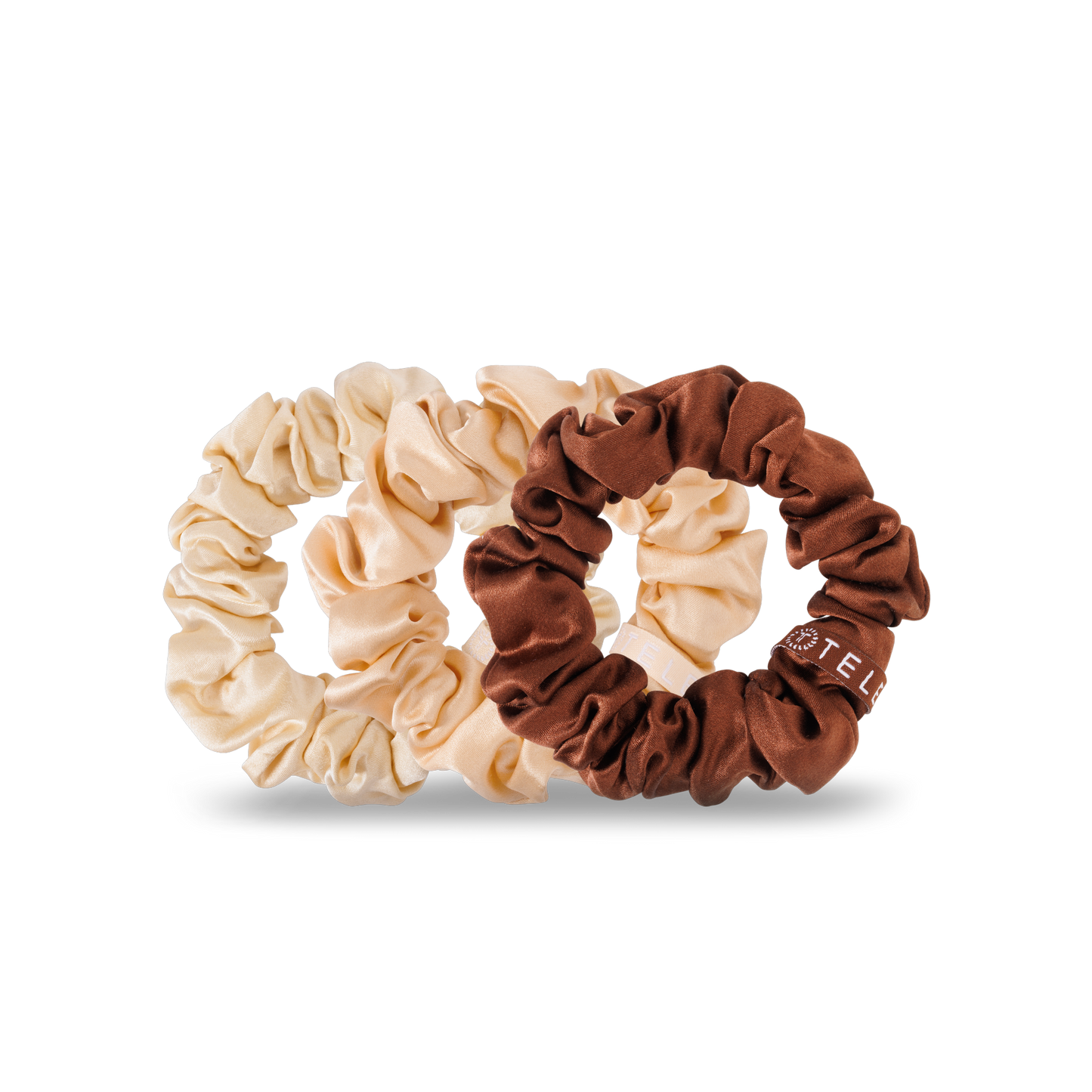 Teleties Silk Hair Scrunchie Small - For the Love of Nude