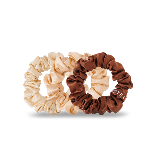 Teleties Silk Hair Scrunchie Small - For the Love of Nude