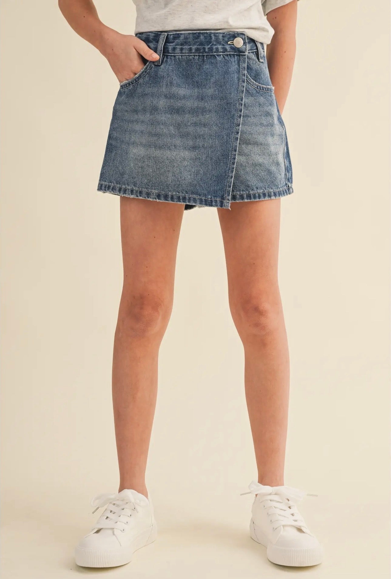 Girls Denim Skort