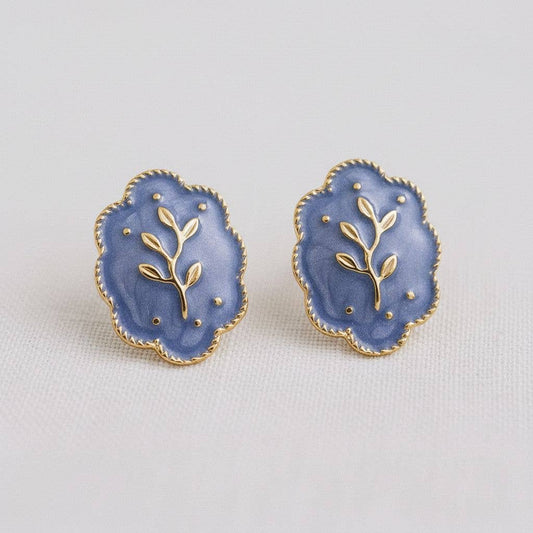 Artistic Floral Inspired Drop Earrings