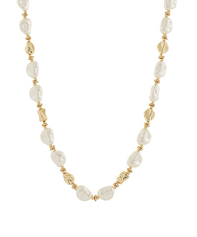 Baroque Pearl Link Necklace