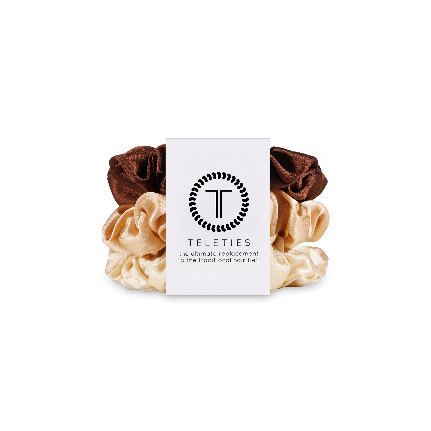 Teleties Silk Hair Scrunchie Small - For the Love of Nude