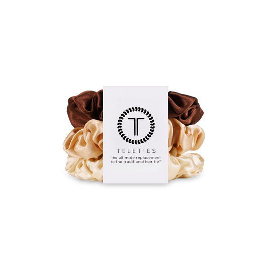 Teleties Silk Hair Scrunchie Small - For the Love of Nude