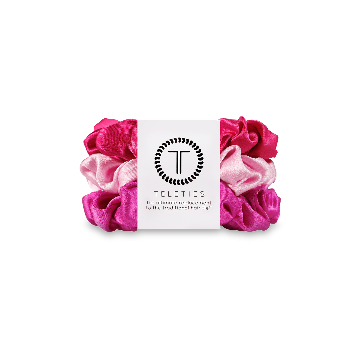 Teleties Silk Hair Scrunchie Small - Rose All Day