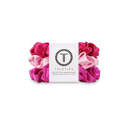 Teleties Silk Hair Scrunchie Small - Rose All Day