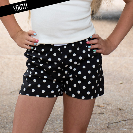 Lulu Mac Girls Small Polka Dot Shorts