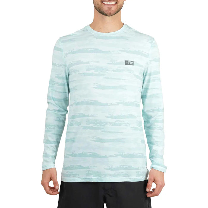 Aftco Ocean Bound Printed LS Performance Shirt