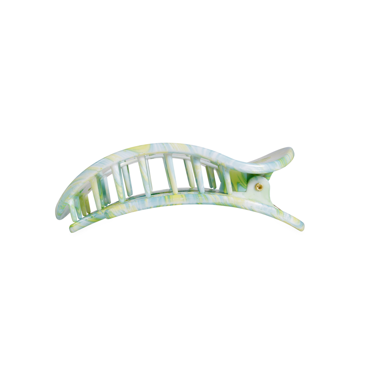 Flat Round Hair Clip Medium - By the Sea Shore