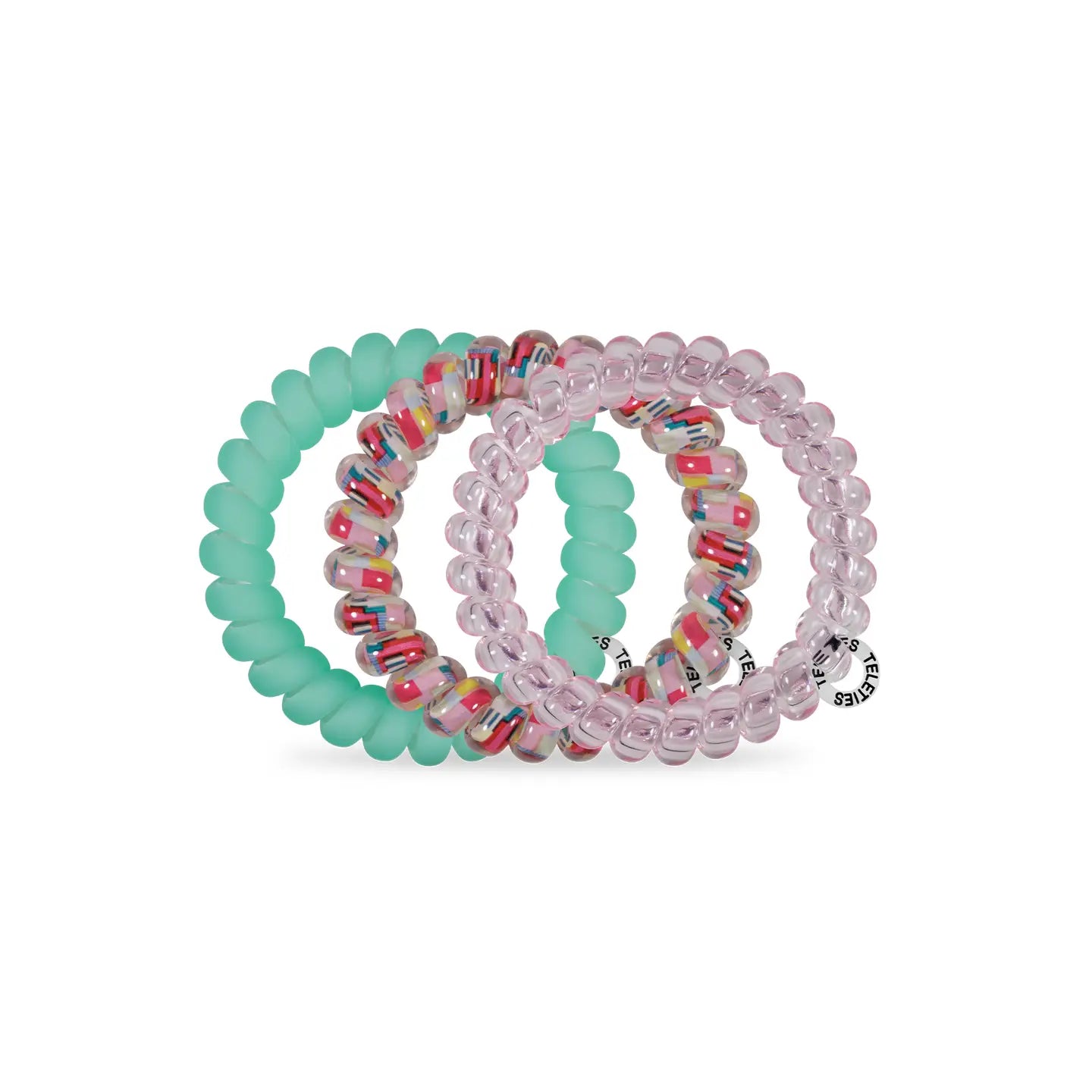 Teleties Spiral Hair Coils | Large | Spring Splash