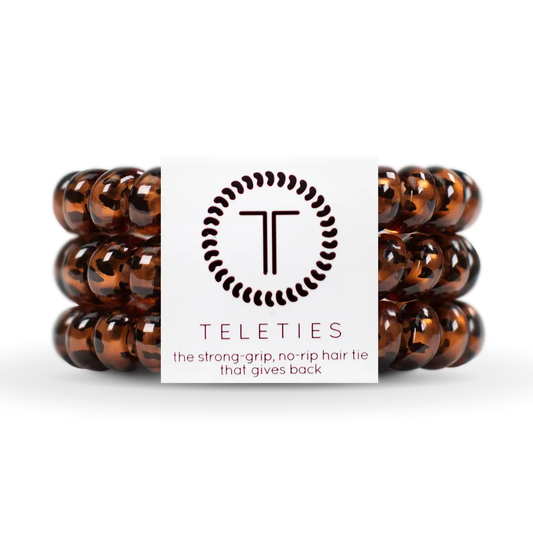 Teleties Spiral Hair Coils | Large | Tortoise Hair Ties