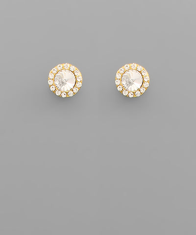 Crystal Trimmed Studs