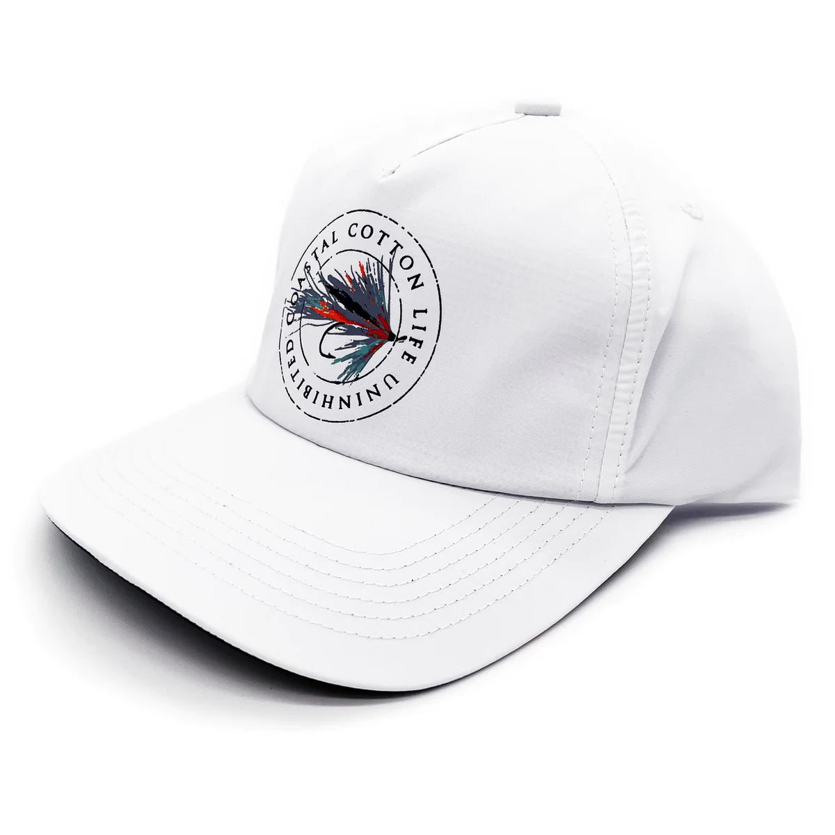Coastal Cotton White Nylon Fly Hat