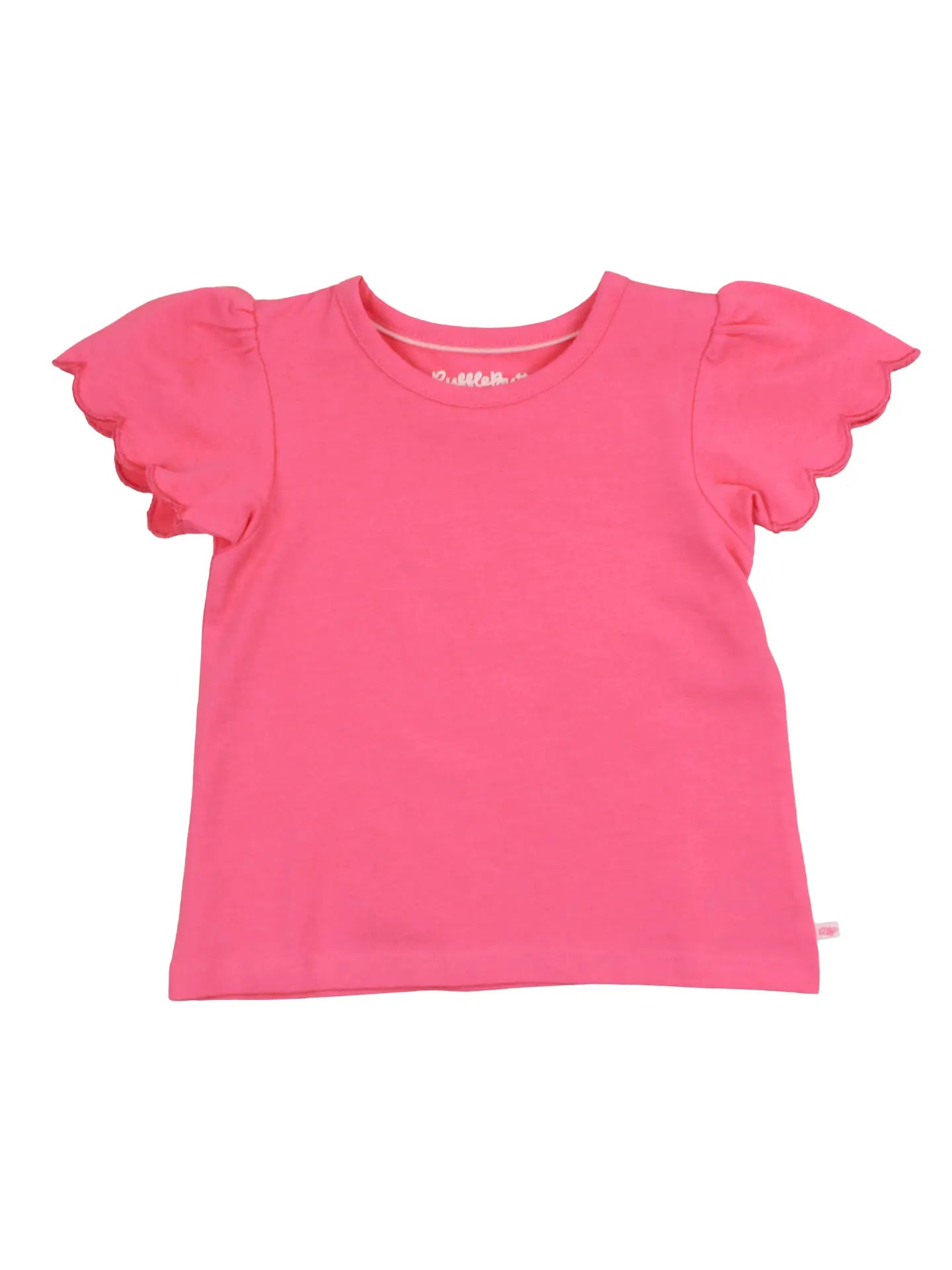 Girls Short Sleeve Scallop Tee