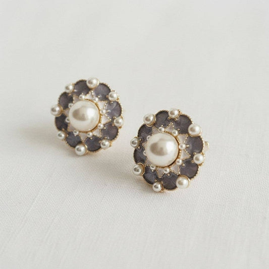Elegant Vintage Baroque Pearl Earrings