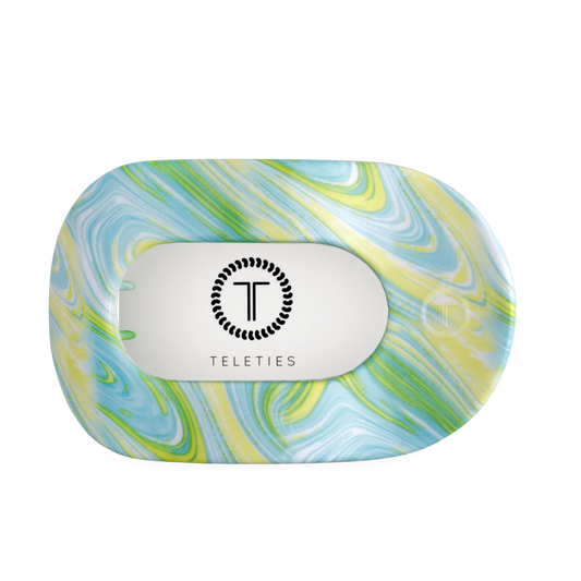 Teleties Flat Round Hair Clip Large - By the Sea Shore