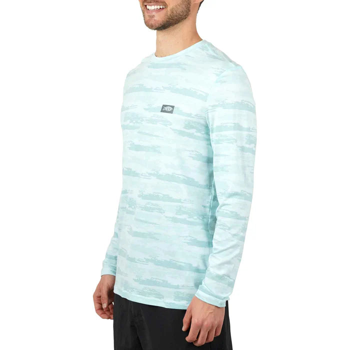 Aftco Ocean Bound Printed LS Performance Shirt