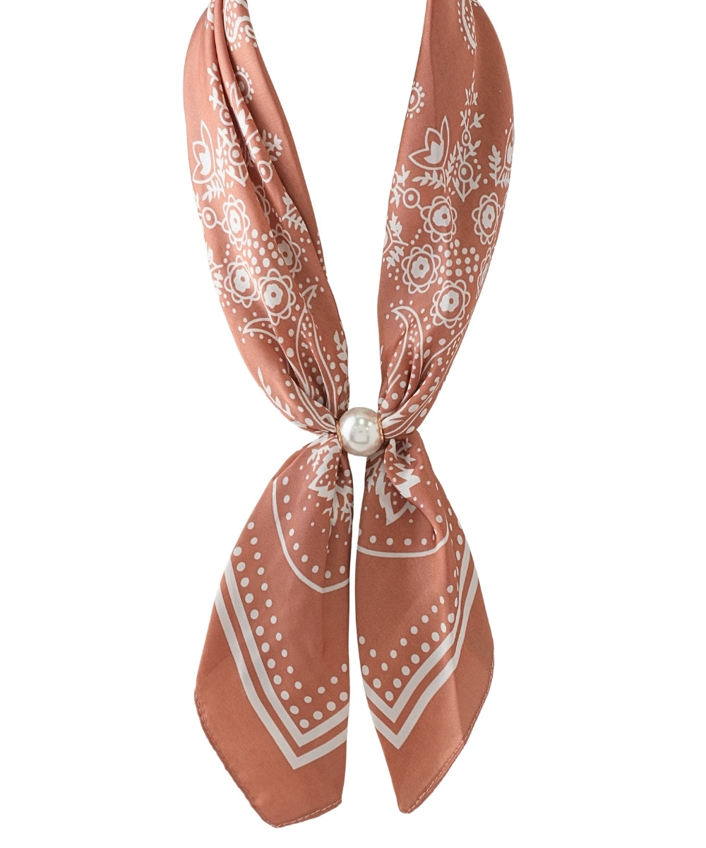 Pearl Paisley Scarf Necklace