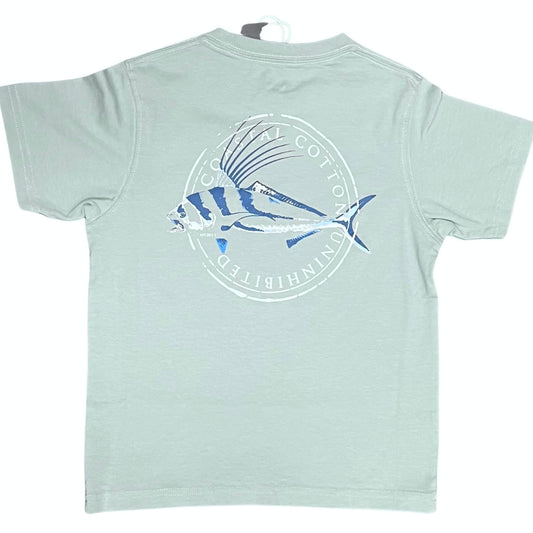 Youth Coastal Cotton Rooster Fish SS Tee