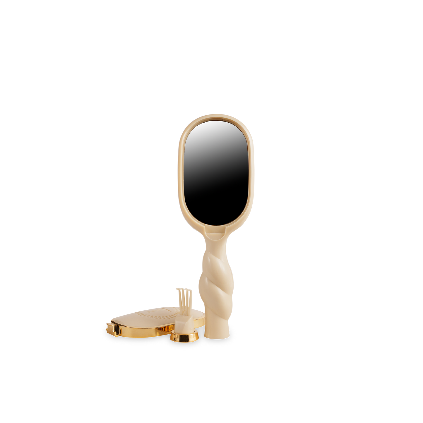 Teleties Mini Detangler Brush for Medium Hair - Tan