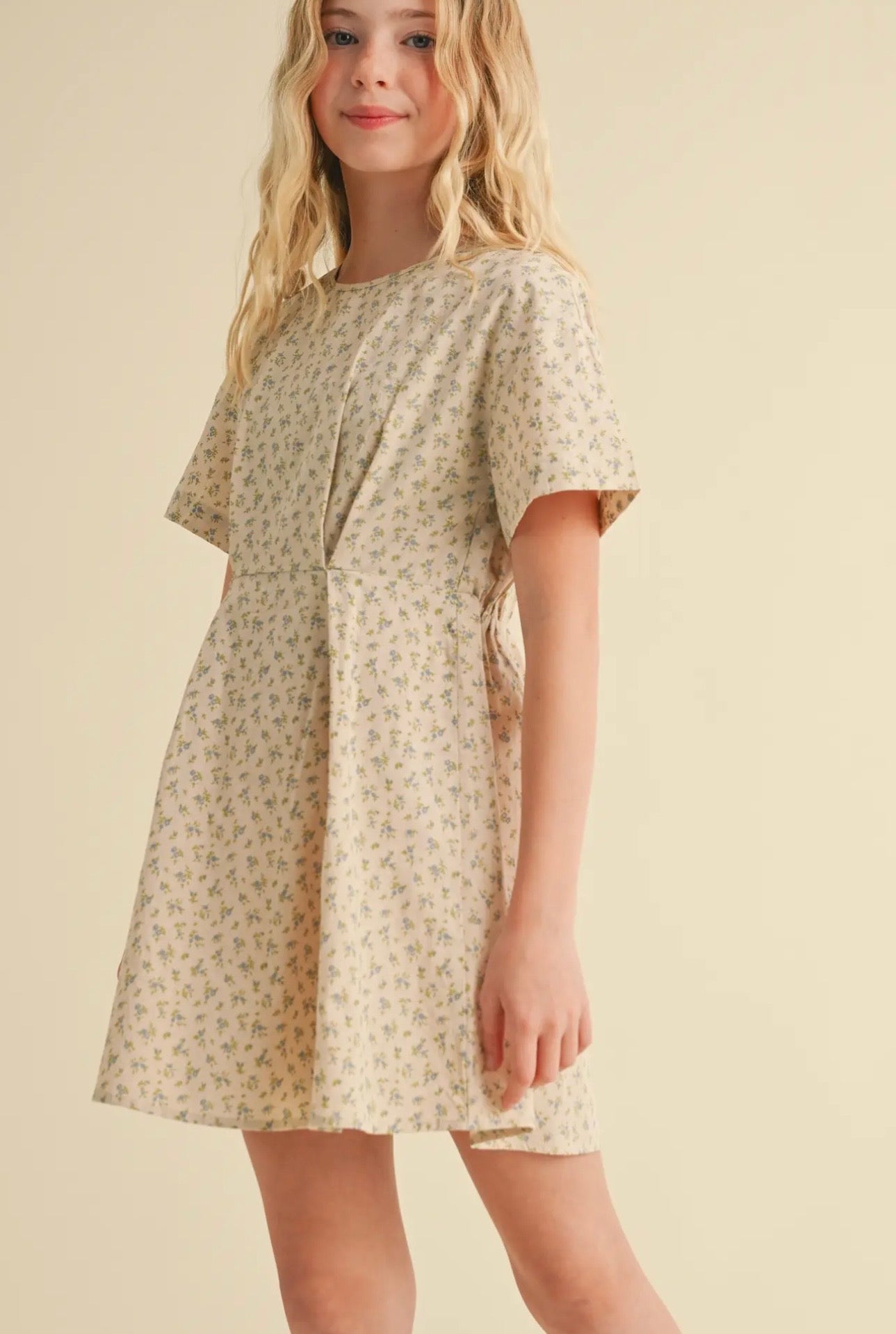Girls Floral Print Dress