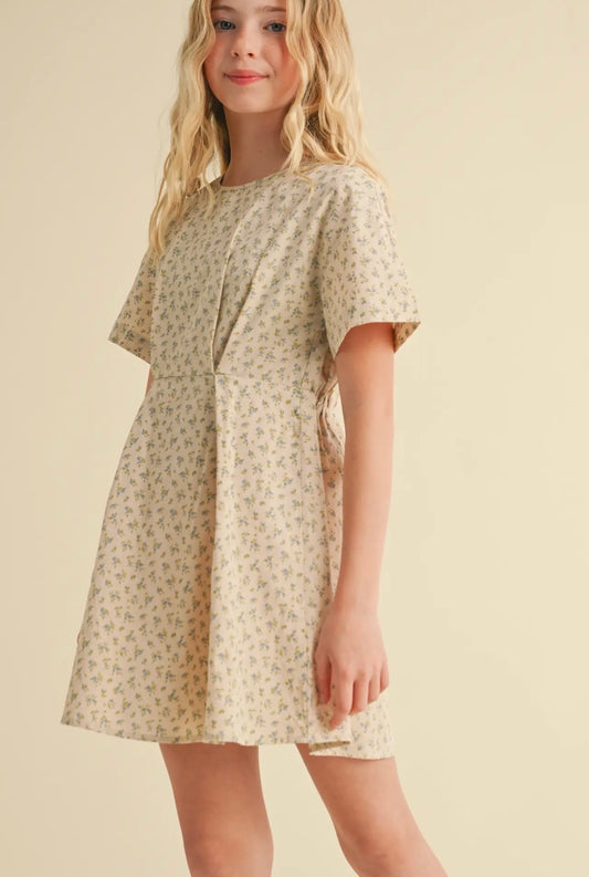 Girls Floral Print Dress