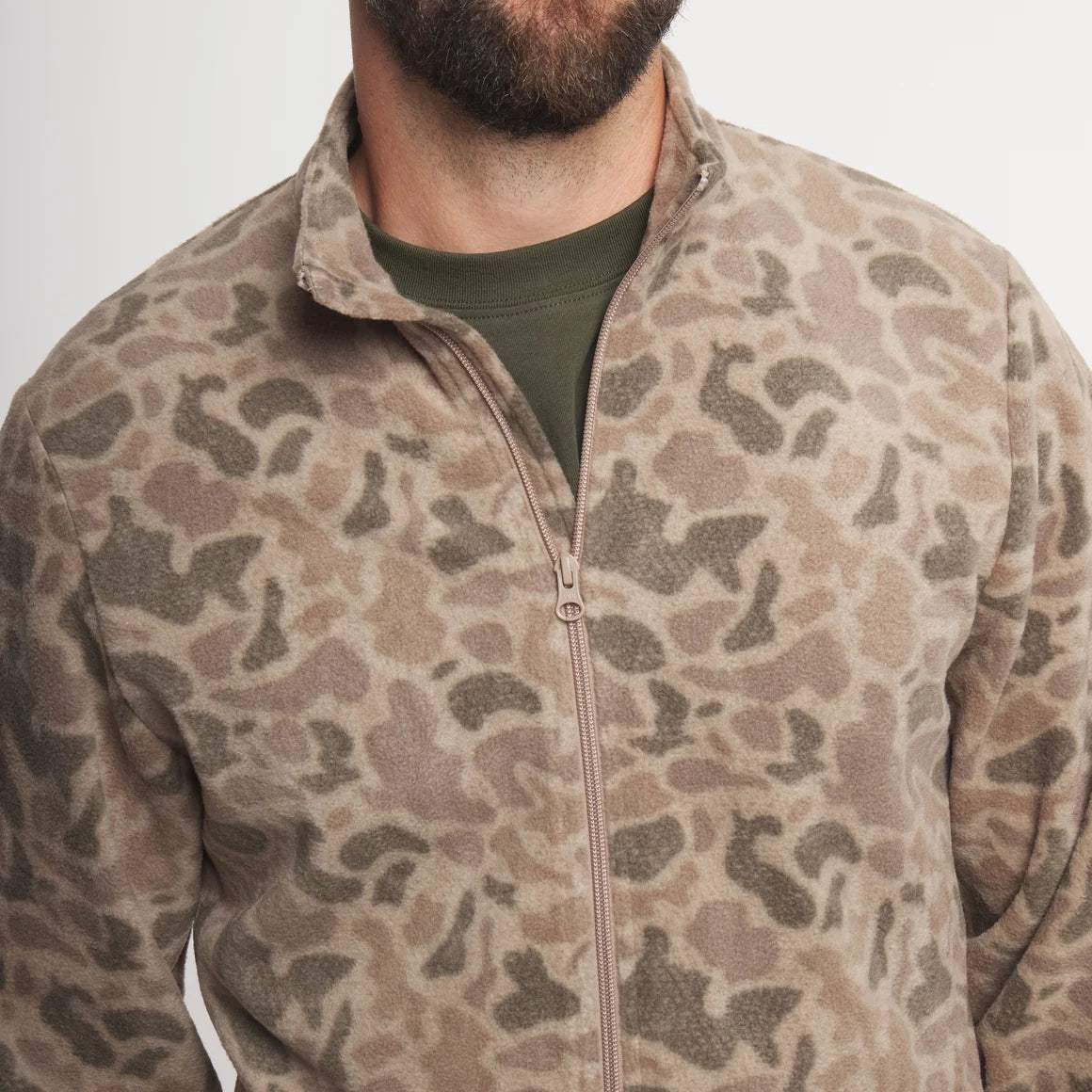 Southern Marsh Longfellow Fleece Jacket-Retro Camo-Burnt Taupe