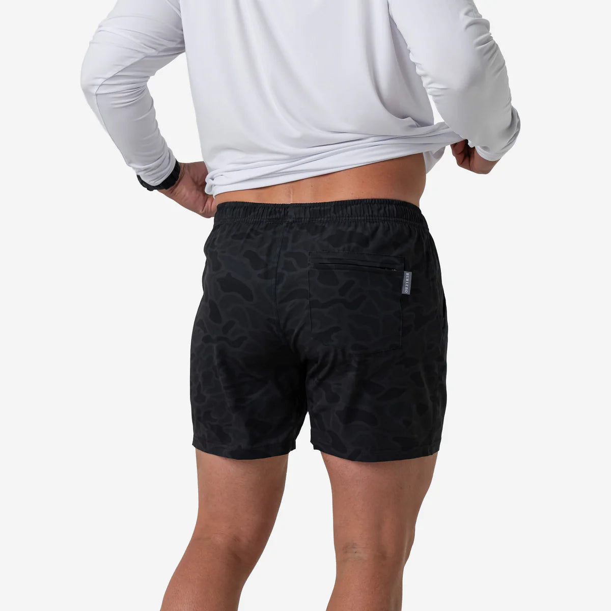 Burlebo Athletic Shorts- Black Camo