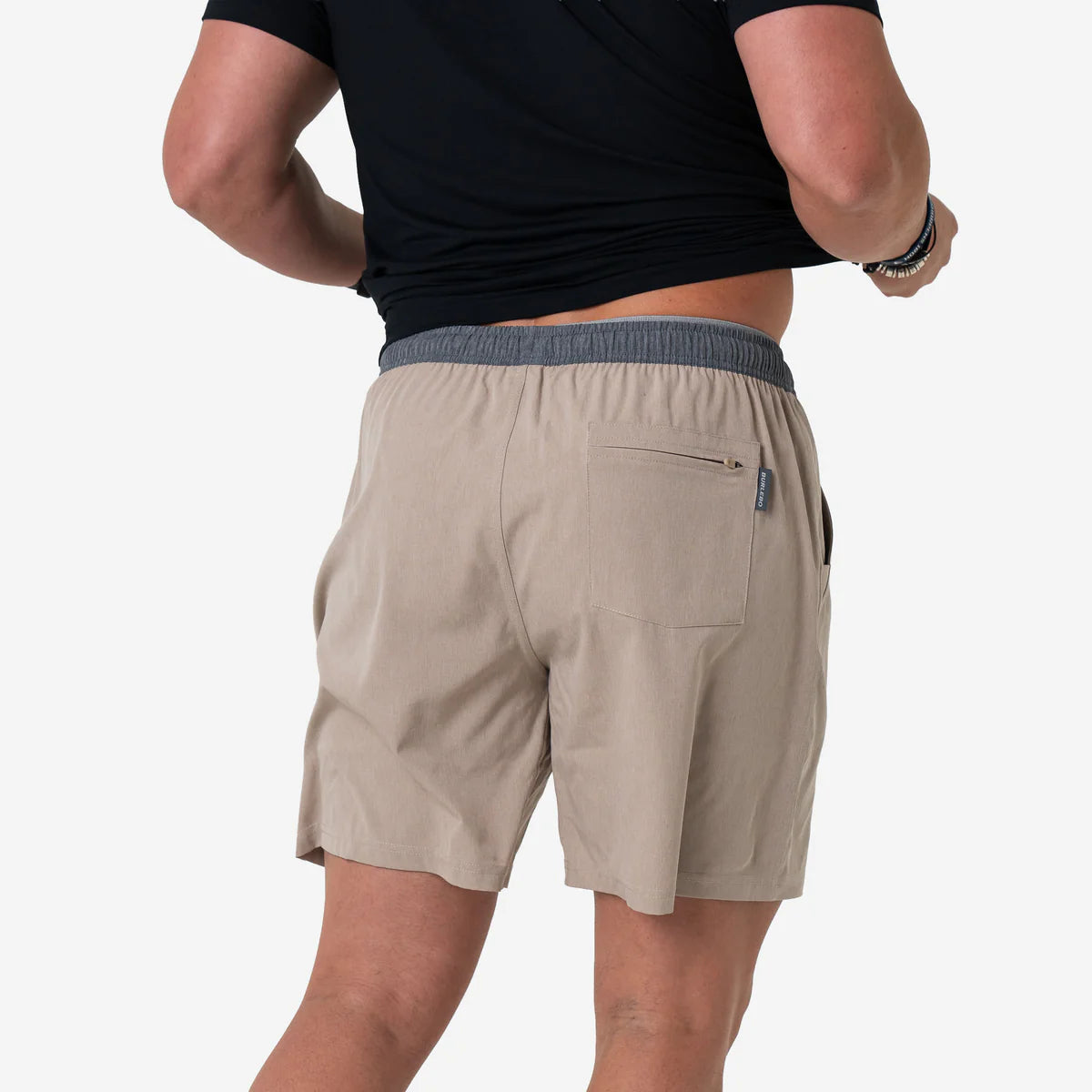 Burlebo Athletic Short - Heather Khaki- Vernado Camo Liner