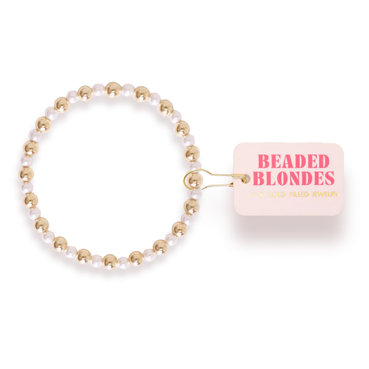 Anna Pearl Bracelet in Gold