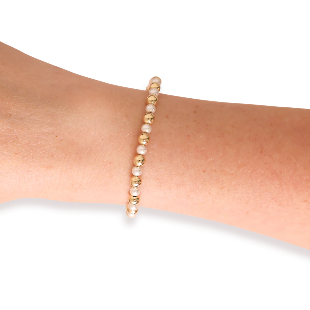 Anna Pearl Bracelet in Gold