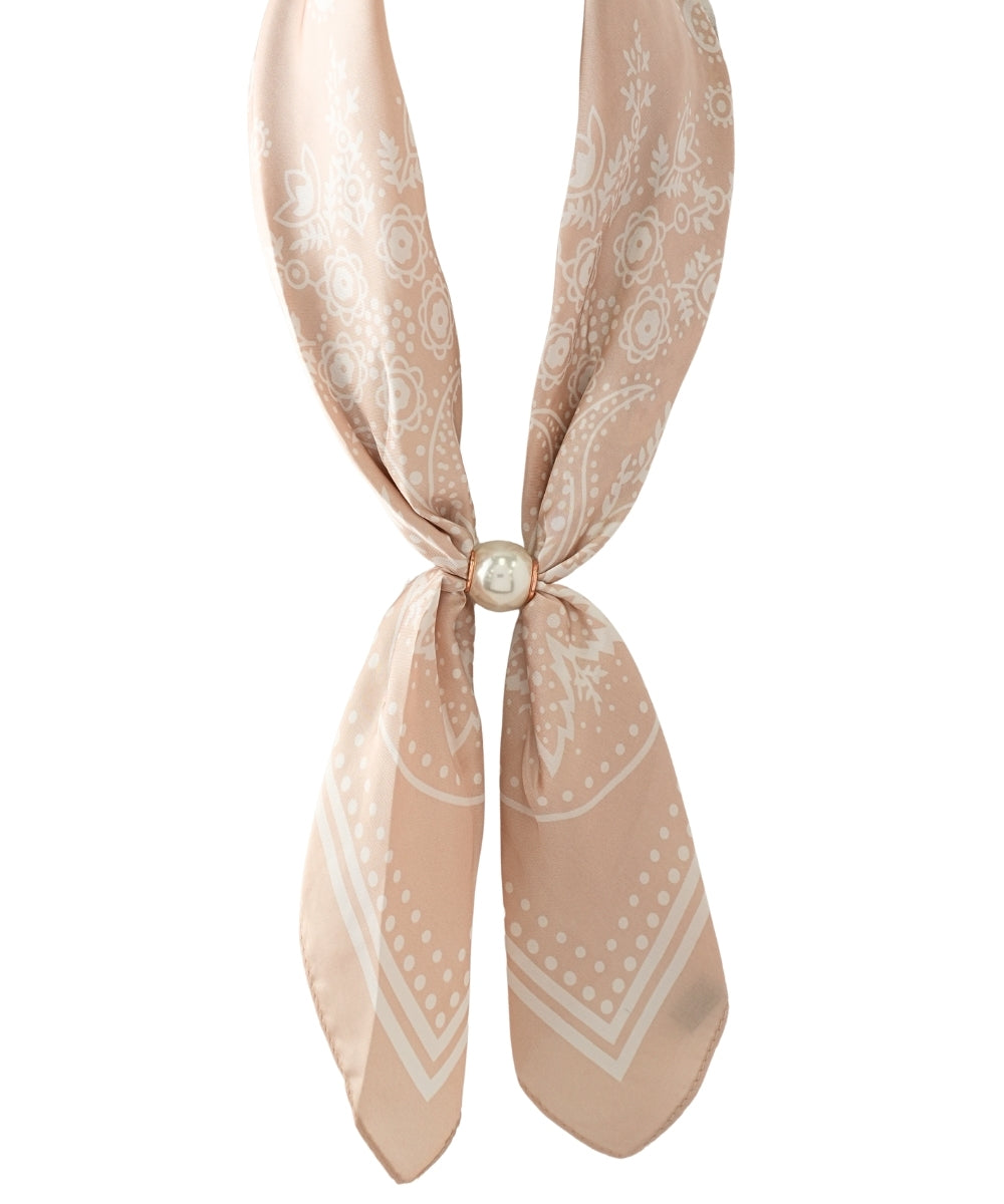 Pearl Paisley Scarf Necklace