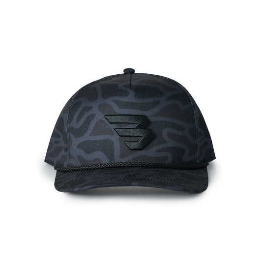 Burlebo Cap - 3D Flying B Logo - Black Camo