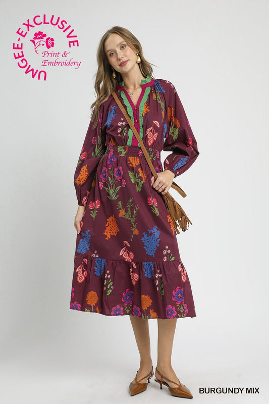 Floral Midi Dress