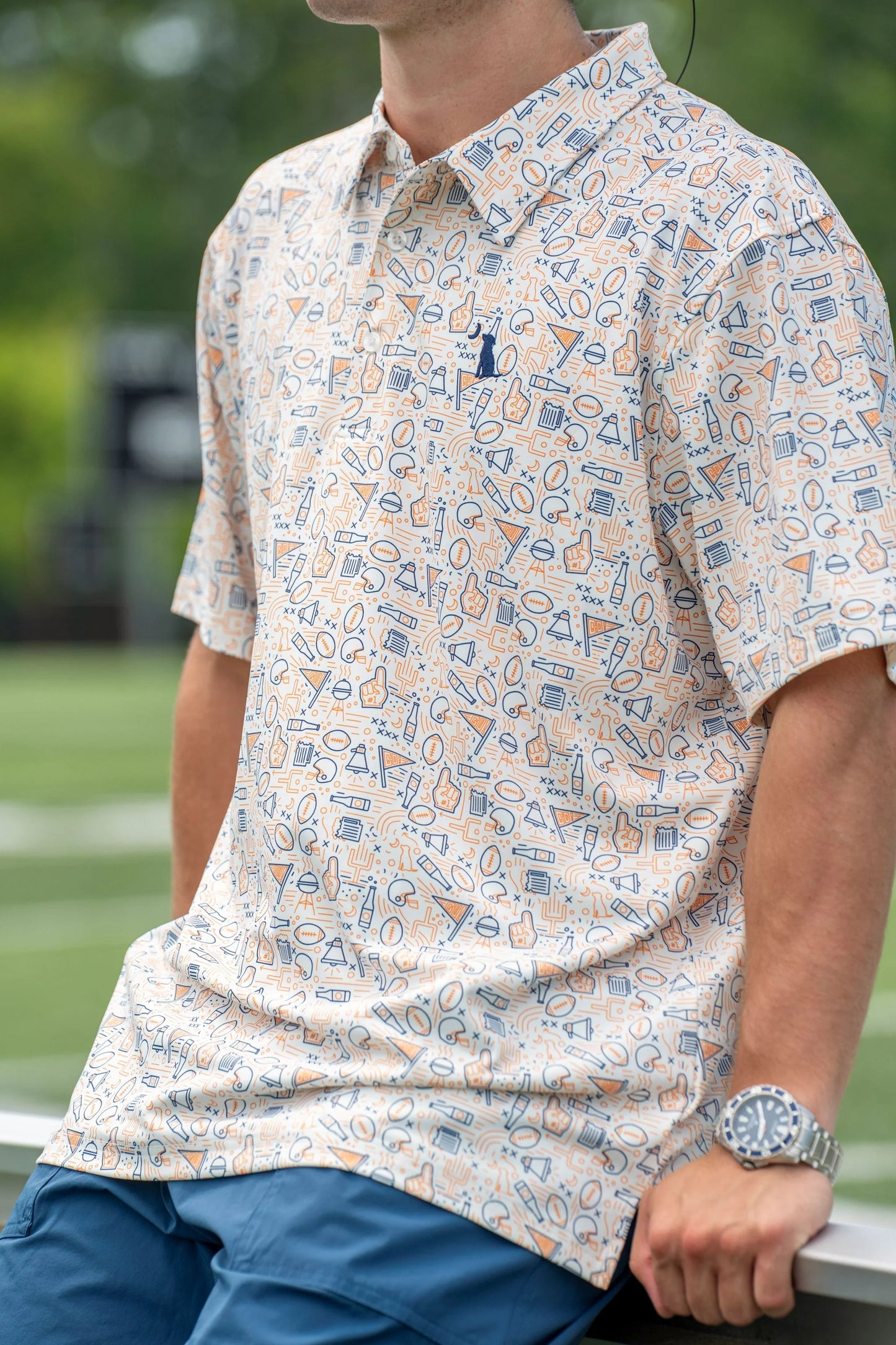 Local Boy Collegiate Game Day Dirty Myrtle Polo