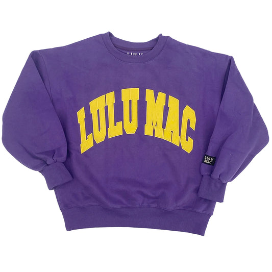 Lulu Mac Stitch Sweatshirt - Purple/Gold