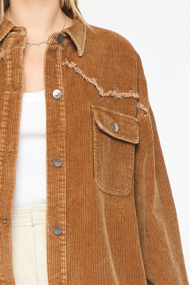 Corduroy Button Up Jacket