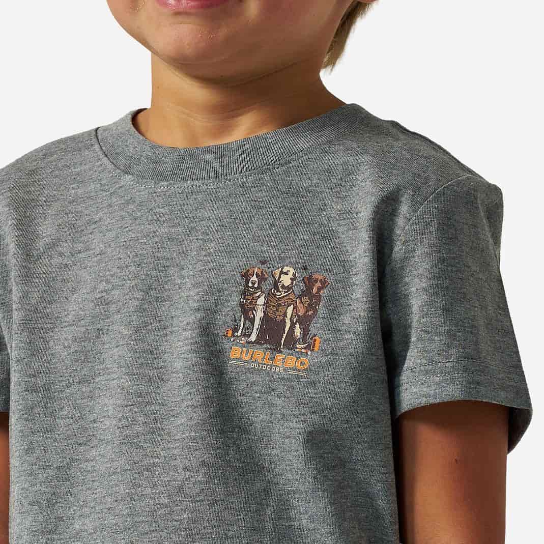 Burlebo Youth Camo Duck Dogs SS Tee