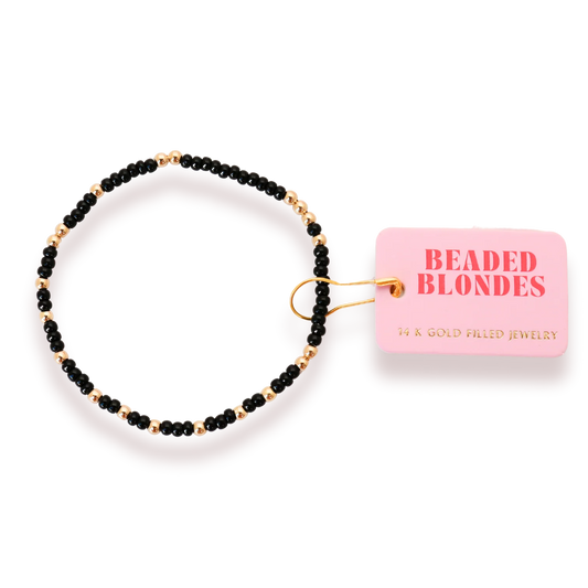 Black Sprinkle Bracelet