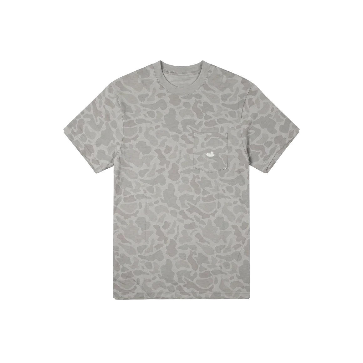 Southern Marsh SEAWASH™ Originals Tee-Trademark Duck-Lt Gray