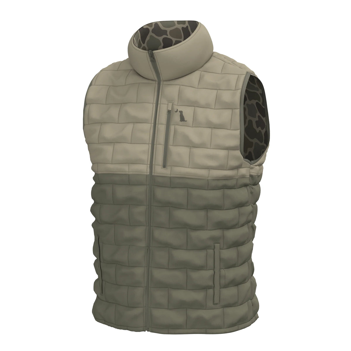 Local Boy Duck Down Vest-Brush Camo
